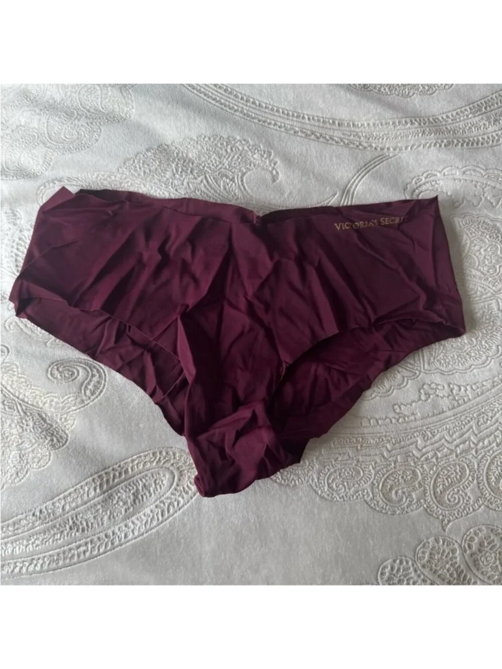 Victoria's Secret Cheeky Burgundy Panties Medium NWOT